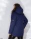 Демісезонна куртка зі знімним капюшоном в розмірі 54-56, 58-60, 62-64, 66-68, 70-72, колір синій.