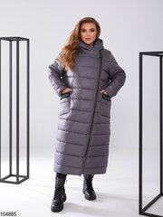 Куртка-пальто Fashion в розмірі 48-50, 52-54, 56-58, колір графіт.