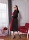 Двоколірна сукня з кишенями в розмірі 48-52, 54-56, 58-60, колір чорний/червоний.