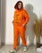 Спортивный костюм оверсайз с удлиненными худи, размеры 42-44, 46-48, 50-52, 54-56, 58-60 цвет оранжевый