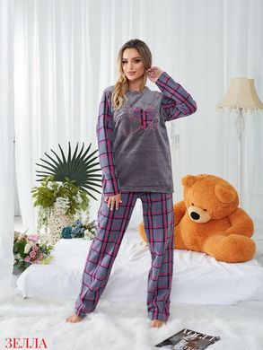 Комфорта домашня піжама на флісі, у розмірі 50-52, 54-56, колір сірий
