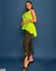 Літній жіночий брючний костюм із якісної еластичної тканини колір салатовий/чорний у розмірі 50-52, 54