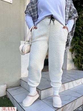 Теплі штани у стилі "Teddy Style" в розмірі 48-50, 52-54, 56-60, колір молоко.