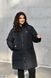 Зимове пальто на синтепоні в розмірі 48-50, 52-54, 56-58, колір чорний.