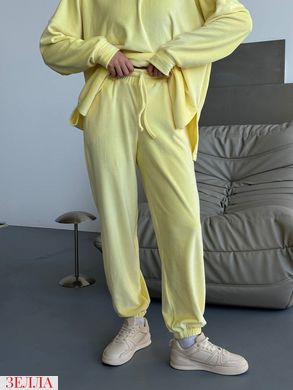 Спортивний костюм оверсайз в універсальному розмірі 42-46, колір лимонний.