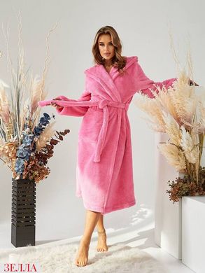 Жіночий махровий халат на запах і з поясом в розмірі 42-48, 50-54, колір рожевий.