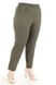 Яскраві жіночі штани з льону, у розмірах 48-50 52-54 56-58 60-62, колір хакі