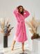Жіночий махровий халат на запах і з поясом в розмірі 42-48, 50-54, колір рожевий.