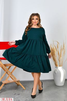 Стильна повсякденна сукня в розмірі 48-50, 52-54, 56-58, 60-62, 64-66, колір зелений.