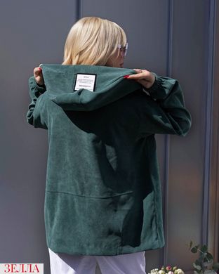 Вельветова куртка в розмірі 48-52, 54-58, 60-64, колір зелений.