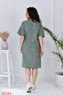 Сукня в розмірі 48-50, 52-54, 56-58, колір зелений.