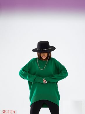 Демісезонний светр зеленого кольору, в універсальному розмірі 42-46.