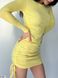 Облягаюча сукня міні жовтого кольору, в розмірі 42-44, 44-46.