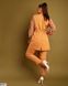 Женский костюм тройка брюки+блузка+жилет цвет карамель в размере 50, 52, 54, 56