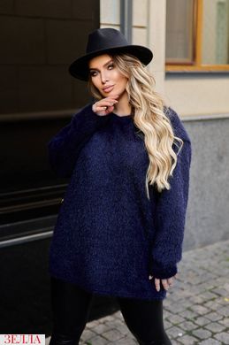Теплий светр, розмір 48-52,54-58,60-64, колір темно-синій