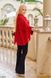 Комплект двійка блуза+майка в розмірі 50-54, 54-58. колір червоний.