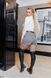 Сучасні трикотажні кашемірові шорти-спідниця міні колір темно-сірий у розмірі 42-44, 46-48, 50-52, 54-56