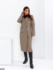 Подовжене кашемірове пальто бежевого кольору, в розмірі 42-44, 46-48.