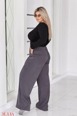 Штани casual-форматі в розмірі 50-52, 54-56, 58-60, 62-64, колір графіт.