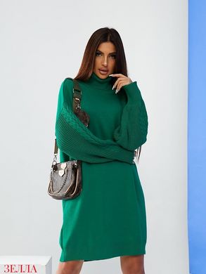 Тепла сукня-туніка зеленого кольору, в універсальному розмірі 42-46.