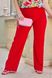 Класичні брюки із якісної костюмки у червоному кольорі, розмір 50, 52, 54, 56, 58, 60.