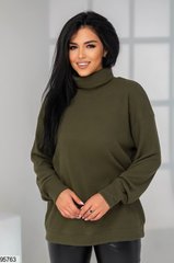 Теплий ангоровий светр, у розмірі 46-48,50-52,54-56, колір хакі