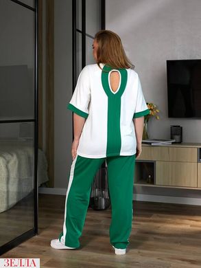 Прогулянковий костюм "Метелик" в розмірі 48-50, 52-54, 56-58, колір зелений.