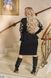 Однотонное женское платье средней длины – миди креп трикотаж цвет чорный, размеры 48-50, 52-54, 56-58