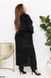 Подовжений жіночий кардиган з поясом, травичка з люрексом, розмір універсальний 48-60, колір чорний