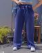 Супер стильні штани вільного крою, розмір 50-52, 54-56, 58-60, колір світлий джинс