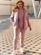 Женский утепленный спортивный однотонный велюровый костюм тройка кофта+штаны+жилетка цвет лиловый размеры 50-52, 54-56