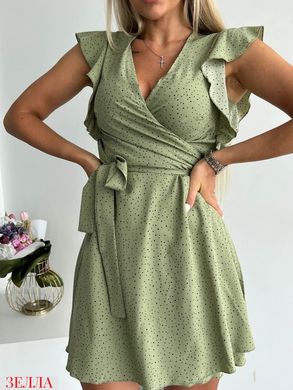 Сукня міді в розмірі 42-44, 46-48, колір оливковий.