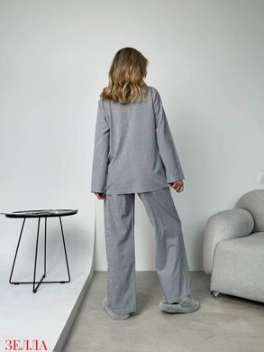 Домашній костюм трійка Сорочка+Шорти+Штани в розмірі 42-44, 46-48, колір сірий.
