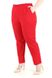 Яскраві жіночі штани з льону, у розмірах 48-50 52-54 56-58 60-62, колір червоний