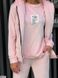 Костюм трійка (жилетка+кофта+штани) розового кольору, в розмірі 42-44, 46-48.