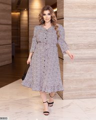 Жіноче плаття, із якісної тканини, великого розміру та модним принтом, розмір 50-52, 54-56