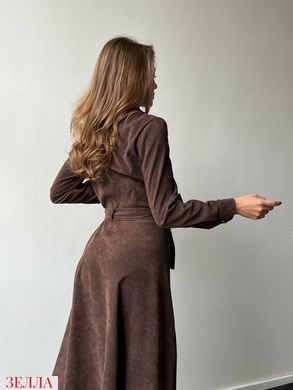Вельветова сукня шоколадного кольору, в розмірі 42-44, 46-48.