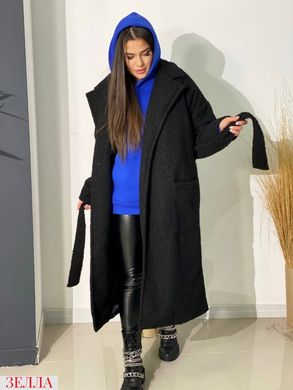 Кашемірове пальто із шерстю, великого розміру, модний колір - чорний, розмір 50-52, 54-56, 58-60