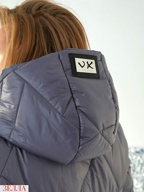 Зимова куртка-пальто в розмірі 48-50, 52-54, 56-58, колір графіт.