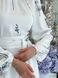 Сукня міді з довгими рукавами та квітковим принтом в розмірі 46-48, 48-50, колір білий.