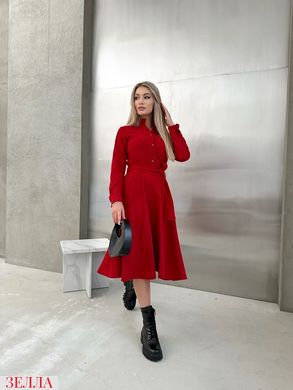 Елегантна вельветова сукня в розмірі 42-44, 46-48, колір червоний.