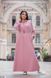 Подовжена сукня вільного крою, розового кольору, в розмірі 50-52, 54-56, 58-60.