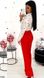 Демісезонні жіночі штани кльош, тканина костюмна, розміри 42, 44, 46, колір червоний