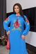 Святкове плаття- вишиванка в українському стилі, розмір 52, 54, колір джинс