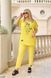 Костюм "Силует з квітами" в розмірі 48-50, 52-54, 56-58, колір жовтий.