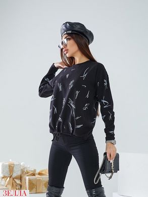 Демісезонний светр чорного кольору,в універсальному розмірі 42-48.