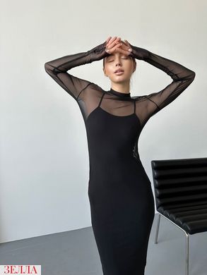 Сукня двійка в розмірі 42-44, 46-48, колір чорний.