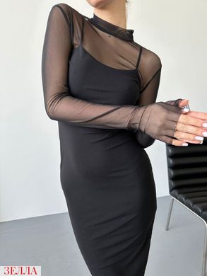 Сукня двійка в розмірі 42-44, 46-48, колір чорний.