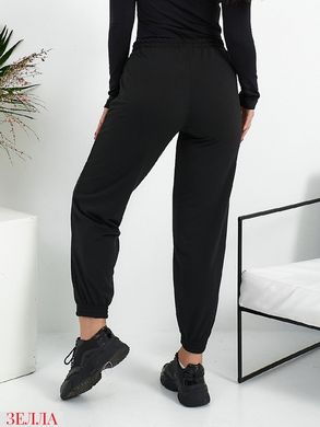 Черные демисезонные спортивные штаны больших размеров (48-50, 52-54).