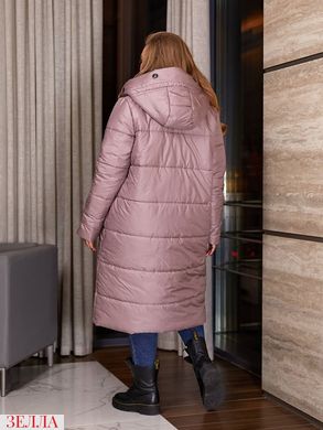 Зимове пальто з капюшоном в розмірі 48-50, 52-54, 56-58, колір фрез.